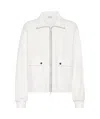 Brunello Cucinelli Monili Bead-embellished Sweatshirt In White