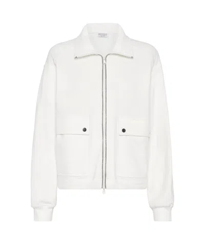 BRUNELLO CUCINELLI MONILI BEAD-EMBELLISHED SWEATSHIRT