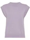 Brunello Cucinelli Monili Bead-embellished Top In Lilac