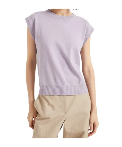 Brunello Cucinelli Monili Bead-embellished Top In Purple