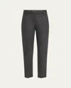 Brunello Cucinelli Grey Slouchy Trousers In Dark Grey
