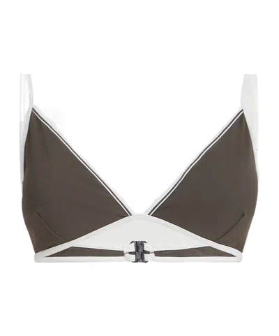 Brunello Cucinelli Monili Bikini Top In Brown