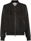 Brunello Cucinelli Monili Bomber Jacket In Black
