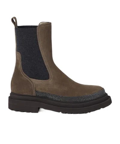 BRUNELLO CUCINELLI BRUNELLO CUCINELLI MONILE ANKLE BOOTS