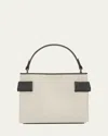 Brunello Cucinelli Small Cotton-linen Essence Top-handle Bag In Off White
