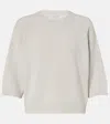Brunello Cucinelli Monili Cashmere Sweater In Neutral