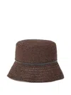 Brunello Cucinelli Monili-chain Bucket Hat In Brown
