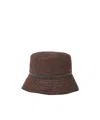 Brunello Cucinelli Monili-chain Bucket Hat In Brown
