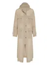 Brunello Cucinelli Cotton Organza Duster Coat
