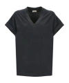 Brunello Cucinelli Monili-chain Cotton T-shirt In Green