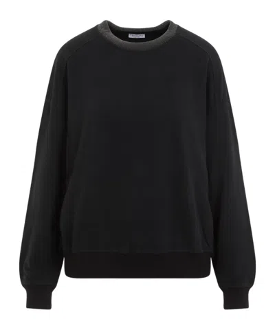 BRUNELLO CUCINELLI BRUNELLO CUCINELLI MONILI-CHAIN CREWNECK SWEATSHIRT