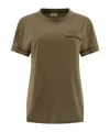 Brunello Cucinelli Cotton Jersey T-shirt In Green