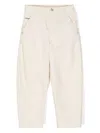 Brunello Cucinelli Monili-chain Curved Trousers In Neutrals