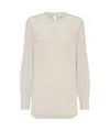 Brunello Cucinelli Monili-chain Detail Blouse In White