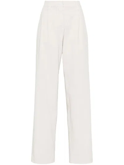 Brunello Cucinelli Monili Chain Detail Jeans In Beige