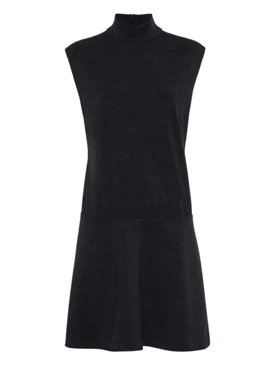 Brunello Cucinelli Minikleid Mit Monili-kettendetail In Blue