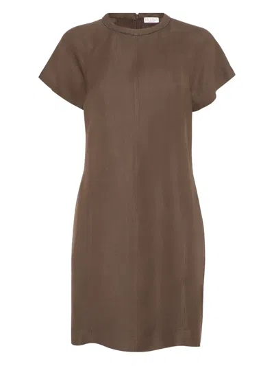 Brunello Cucinelli Monili Minikleid Mit Kettendetail