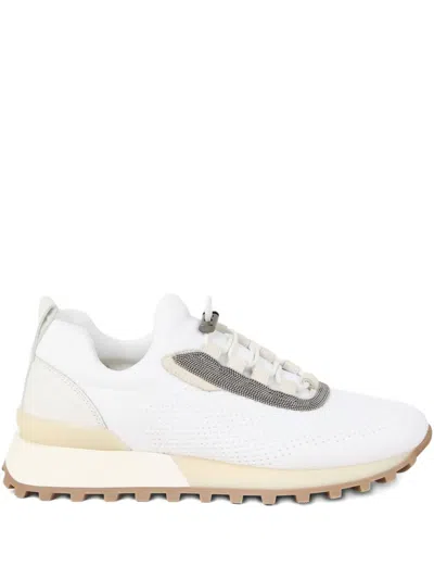 Brunello Cucinelli Monili Chain-detail Sneakers In White