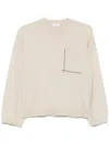 Brunello Cucinelli Monili Chain-detail Sweater In Neutrals