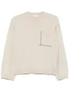 Brunello Cucinelli Monili Chain-detail Sweater In Neutrals
