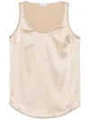 Brunello Cucinelli Monili Chain-detail Tank Top In Neutrals