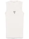 Brunello Cucinelli Stretch-cotton Monili Tank Top In White
