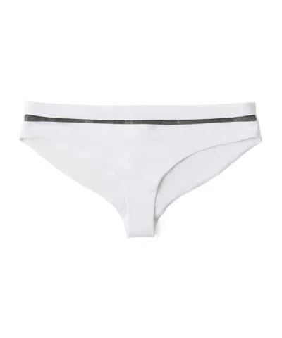Brunello Cucinelli Monili Chain-embellished Bikini Briefs