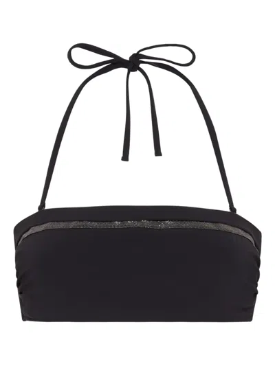 BRUNELLO CUCINELLI MONILI CHAIN-EMBELLISHED BIKINI TOP