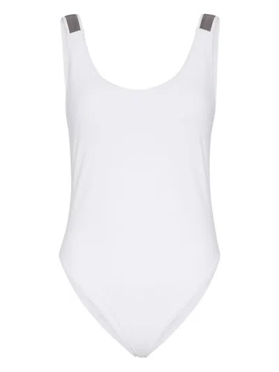 BRUNELLO CUCINELLI MONILI CHAIN-EMBELLISHED SWIMSUIT