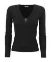 Brunello Cucinelli Monili Chain-embellished T-shirt In Black