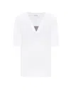 Brunello Cucinelli Monili Chain-embellished T-shirt In White