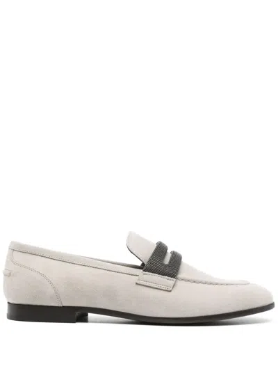 BRUNELLO CUCINELLI MONILI-CHAIN LOAFERS
