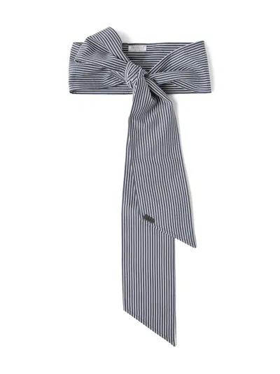 Brunello Cucinelli Monili-chain Poplin Foulard