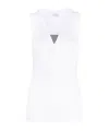Brunello Cucinelli Stretch-cotton Monili Tank Top In White