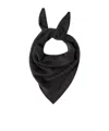 Brunello Cucinelli Foulard With Monili In Gray