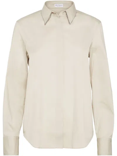 BRUNELLO CUCINELLI MONILI-CHAIN SHIRT