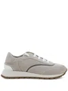 Brunello Cucinelli Monili-embellished Sneakers In Grey