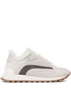 Brunello Cucinelli Beige Monile Sneakers In Grey