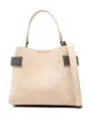 Brunello Cucinelli Monili-chain Suede Cross Body Bag In Neutrals