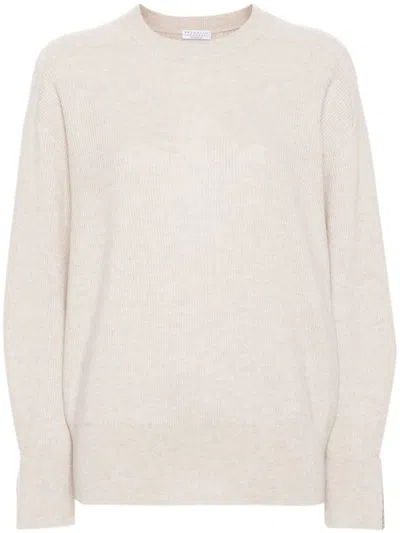 BRUNELLO CUCINELLI MONILI-CHAIN SWEATER