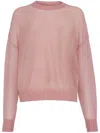 Brunello Cucinelli Monili-chain Sweater In Pink