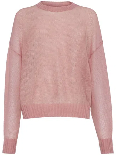 Brunello Cucinelli Monili-chain Sweater In Pink