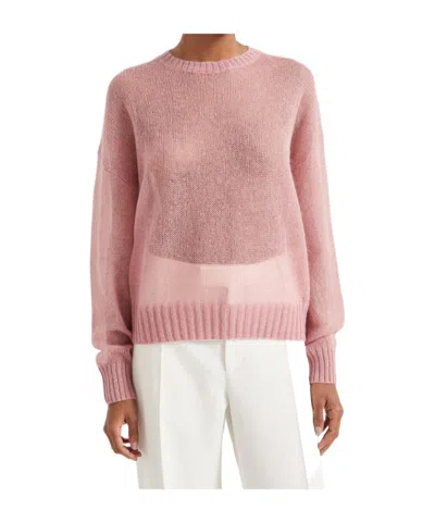 Brunello Cucinelli Monili-chain Sweater In Pink