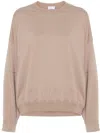 BRUNELLO CUCINELLI BRUNELLO CUCINELLI MONILI CHAIN SWEATSHIRT BROWN