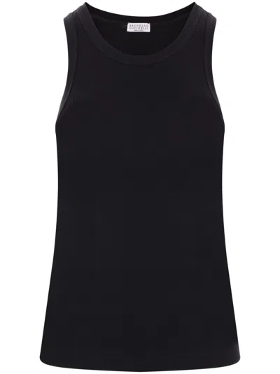 BRUNELLO CUCINELLI MONILI-CHAIN TANK TOP