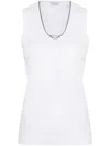 Brunello Cucinelli Monili-chain Tank Top In White