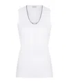 Brunello Cucinelli Monili-chain Tank Top In White