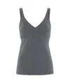 Brunello Cucinelli Monili-chain Top In Gray