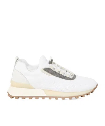 Brunello Cucinelli Monili Chain-detail Sneakers In White