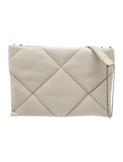 Pre-owned Brunello Cucinelli Monili Clutch In Neutrals